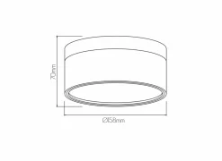 Opbouwspots|Opbouwspots|Opbouwspot 24W Ø15,8cm - aluminium - zwart & brons