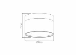 Opbouwspot 12W Ø11,3cm - aluminium - zwart & brons- Opbouwspots|Opbouwspots