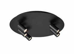 Opbouwspot 5xGU10 - aluminium - zwart- Opbouwspots|Opbouwspots