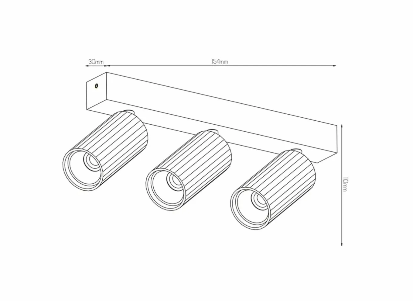 Opbouwspots|Opbouwspots|Opbouwspot 3xGU10 - aluminium - wit
