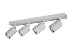 Opbouwspot 4xGU10 - aluminium - wit- Opbouwspots|Opbouwspots