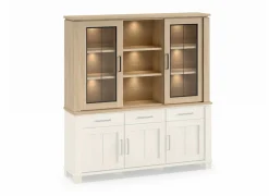 Opzetstuk Alba 199cm - decor - sand oak nature- Vitrinekasten|Vitrinekasten