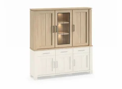 Opzetstuk Alba 199cm - decor - sand oak nature- Vitrinekasten|Vitrinekasten