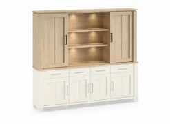 Opzetstuk Alba 233cm - decor - sand oak nature- Vitrinekasten|Vitrinekasten