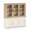 Vitrinekasten|Vitrinekasten|Opzetstuk Alba 199cm - decor - sand oak nature