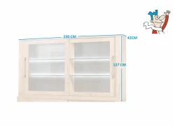 Dressoirs|Opzetstuk Otto 230cm - decor - scarlet eik