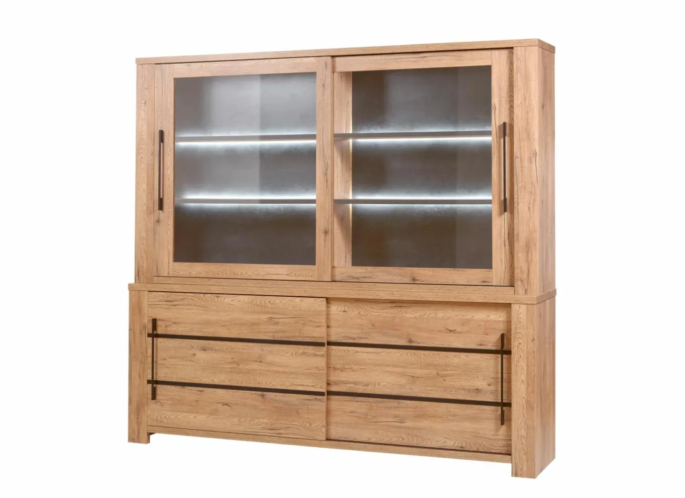 Dressoirs|Opzetstuk Otto 230cm - decor - scarlet eik