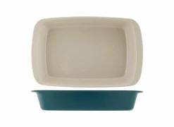 Ovenschotels|Ovenschaal Fontestic 34x20,8cm - stoneware - donkergroen