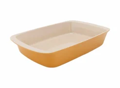 Ovenschaal Fontestic 34x21,5cm - stoneware - goud- Ovenschotels