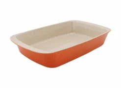 Ovenschaal Fontestic 34x21,5cm - stoneware - roest- Ovenschotels