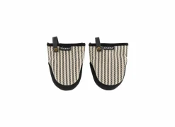 Tiseco Ovenwanten & Pannenlappen|Ovenwant Toledo Gripper 18x14cm - katoen & polyestervezel - zwart, set van 2