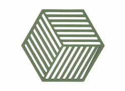 Pannenonderzetter 16x14cm - silicone - grass- Pannenonderzetters