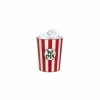 Balvi Bureau-Accessoires|Papiermand Popcorn Ø22x26cm rood beige
