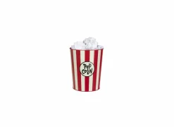 Balvi Bureau-Accessoires|Papiermand Popcorn Ø22x26cm rood beige