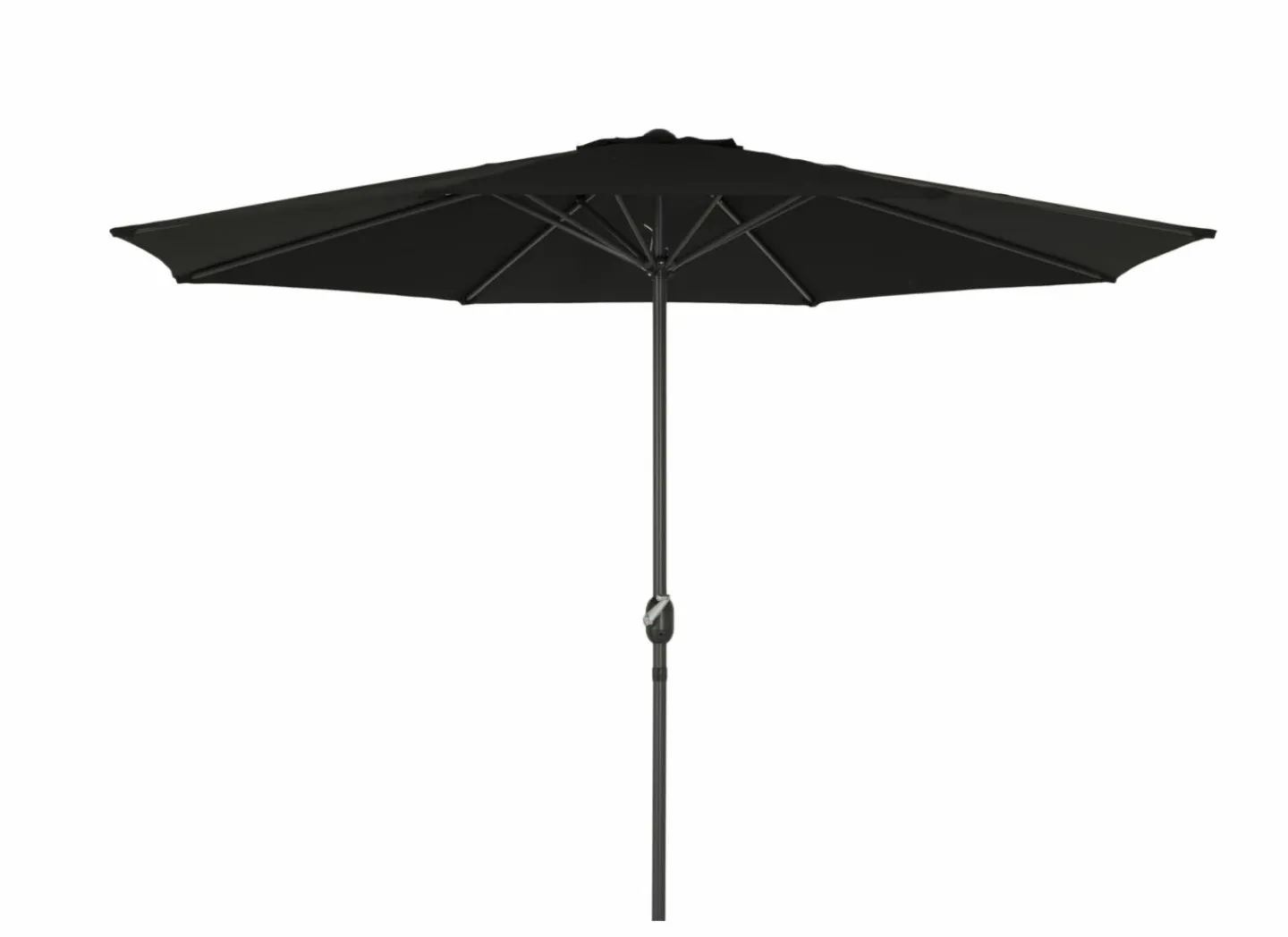 Parasol Nerissa Ø300cm zwart met beschermhoes- Staande Parasols