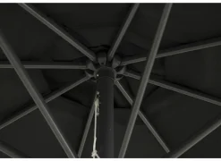 Parasol Nerissa Ø300cm zwart met beschermhoes- Staande Parasols