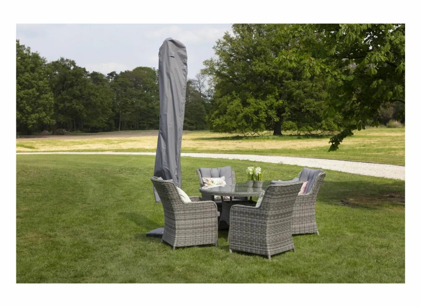 Madison Bescherming|Parasolhoes 215cm grijs
