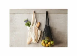 Opbergmanden|Opbergmanden|Parijse nettas 33x45cm zwart