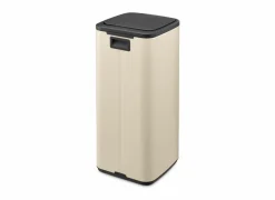Brabantia Vuilnisbakken|Vuilnisbakken|Pedaalemmer Bo 30L - staal - soft beige