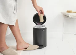 Brabantia Vuilnisbakken|Vuilnisbakken|Pedaalemmer NewIcon - 3L - confident grey