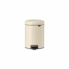 Brabantia Pedaalemmer NewIcon Brabanta 5L soft beige- Vuilnisbakken|Vuilnisbakken