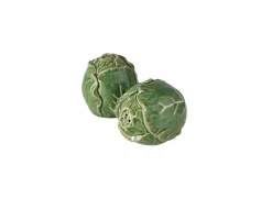 Peper en zoutmolen Kool H7,5cm - keramiek - groen- Peper & Zout