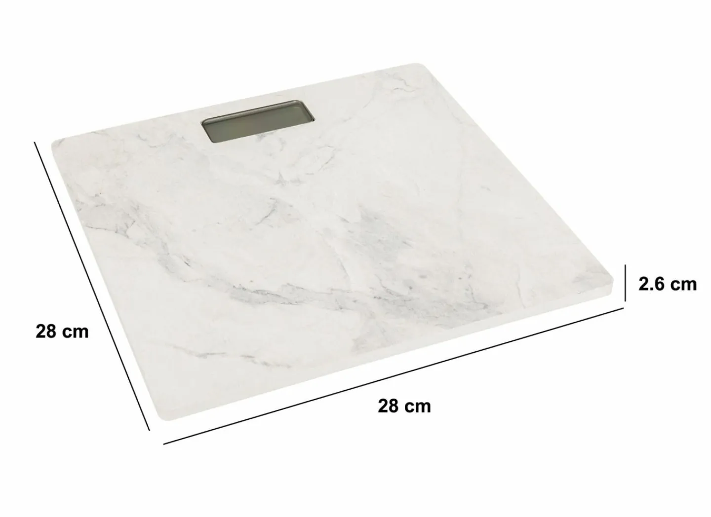 Personenweegschaal 28x28cm- Personenweegschaal