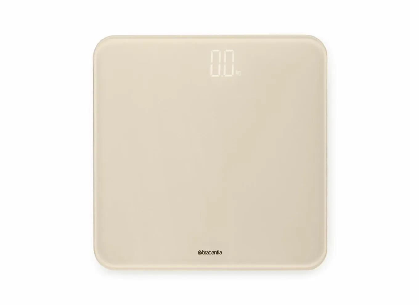 Brabantia Personenweegschaal|Personenweegschaal 28x28x3cm - glas - soft beige