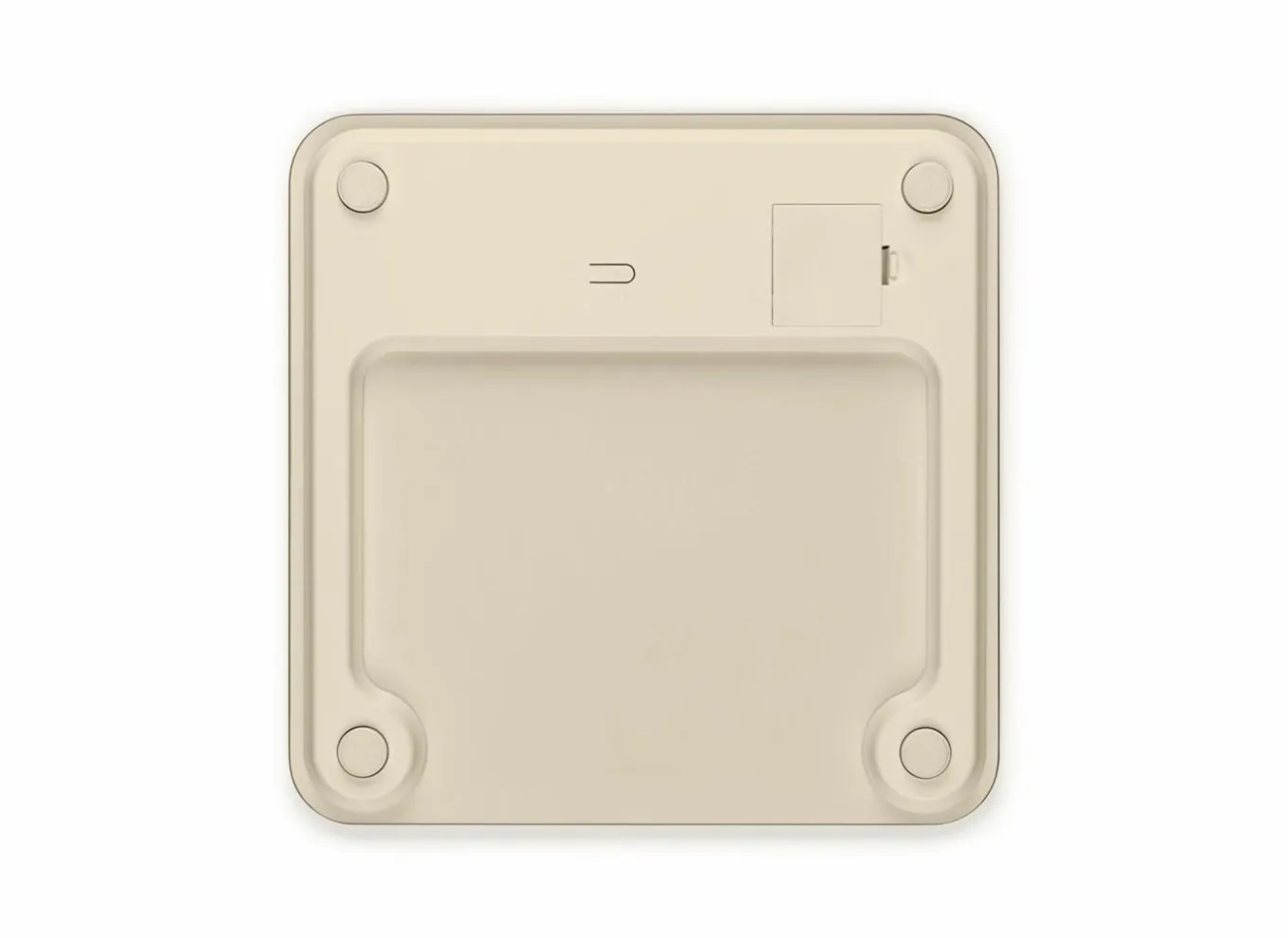 Brabantia Personenweegschaal|Personenweegschaal 28x28x3cm - glas - soft beige