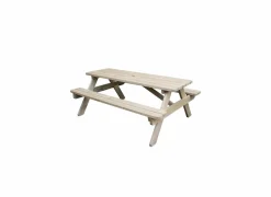 Tuinsets|Tuinbanken|Picknicktafel 151x180cm - hout massief - beige