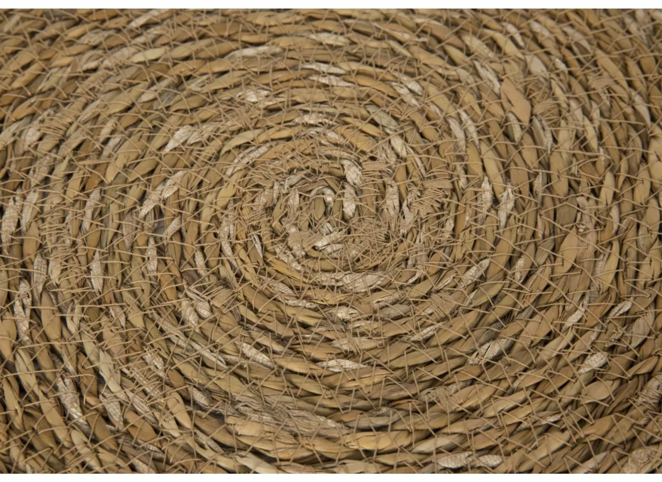 Placemats|Placemat Cleve Ø37cm - jute & zeegras - naturel