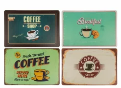 Placemats|Placemat Coffee 29x44cm - kunststof - multicolor