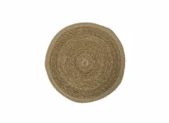 Placemats|Placemat Khan Ø37cm - jute & zeegras - naturel