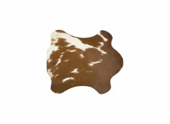 Mars & More Placemat Koe 30x48cm  - leder - bruin & wit- Placemats