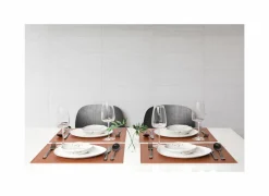 Placemat Troja 33x45cm - lederlook - caramel- Placemats