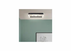 Brilliant Plafondlamp Baldo 29,5x27,5cm - metaal/hout/kunststof - zwart/naturel- Plafonnier