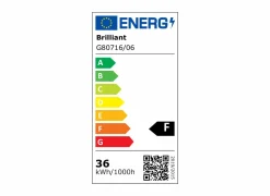 Brilliant Plafondlamp Briston 79,5x39,5cm - kunststof & metaal - zwart- Plafonnier