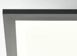 Brilliant Plafonnier|Plafondlamp Briston 45x45x5cm - kunststof & metaal - zwart