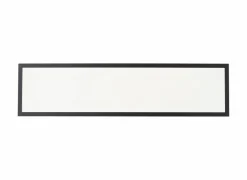 Brilliant Plafonnier|Plafondlamp Briston 100x25x5cm - kunststof & metaal - zwart