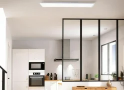 Brilliant Plafonnier|Plafondlamp Briston 100x25x5cm - kunststof & metaal - wit