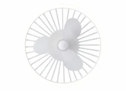 Brilliant Plafondlamp Capo met ventilator Ø48cm - kunststof & metaal - wit- Plafonnier