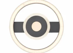 Brilliant Plafonnier|Plafondlamp Maureen Ø20cm - metaal/kunststof - zwart