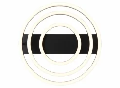 Brilliant Plafondlamp Pedley 37x38cm - kunststof & aluminium - zwart- Plafonnier