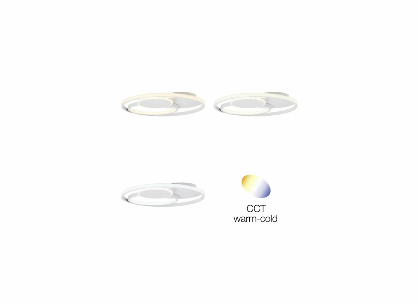 Brilliant Plafondlamp Runda Ø50cm- Plafonnier