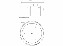 Plafonnier|Plafondlamp Seth Ø35cm