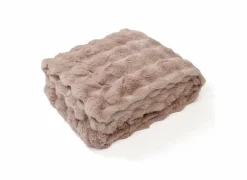 Plaid Bilbao 220x240cm - microvezel - poudre- Plaids|Plaids