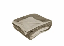 Plaid Kruisem 150x200cm - microvezel - dune & sable- Plaids|Energie Besparen