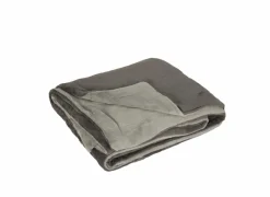 Plaids|Energie Besparen|Plaid Kruisem 150x200cm - microvezel - grijs & pastel