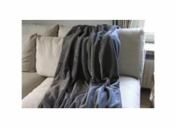 Plaids|Energie Besparen|Plaid Kruisem 150x200cm - microvezel - grijs & pastel