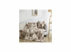 Plaids|Plaids|Plaid Porto 150x200cm - polyester - café au lait